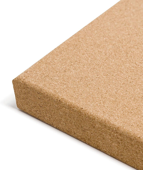 U Brands Frameless Square Cork Bulletin Board, Office Supplies, 14” x 14”, Natural, with Push Pins, 1 Count...