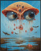 Posterizer 1 pcs-Floating Alien-Giant Eyeball-Abstract & Modern Art-Fantasy & Fiction Art-Gift for Art Lovers-Decor for Home & Office- UNFRAMED Wa...