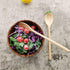 Wooden Spoons for Eating, ADLORYEA 9 inch Small Wooden Soup Spoon Mixing Stirring Tasting, 6-Piece Wood Spoons for Soup and Korean Food, Eco frien...