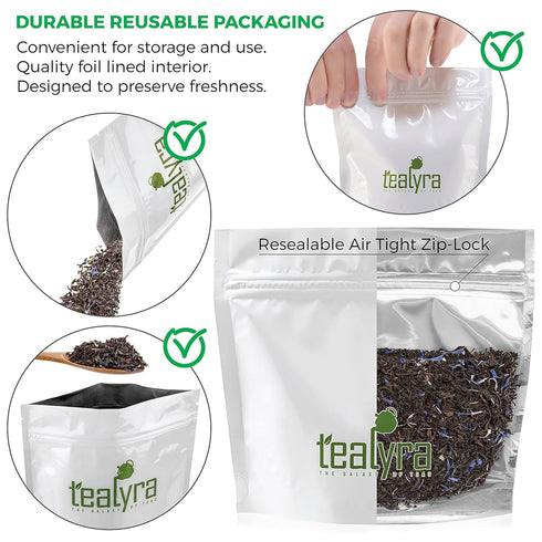 Tealyra - Cream Earl Grey Moonlight - Luxurious Loose Leaf Black Tea - Citrusy Bergamot with French Vanilla - All Natural, Medium Caffeine, 200g (...