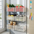 Magnetic Basket Organizer Holder for Fridge Magnetic Storage Bin Box Containers for Refrigerator Whiteboard Classroom (Small, White)...