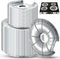 60 Pcs Electric Stove Burner Covers, Disposable Aluminum Foil Drip Pan Liners, 6 inch and 8 inch Round Burner Liners Bibs to Keep Stove Top Clean from Oil and Food (30 Pcs 6 , 30 Pcs 8 )