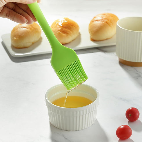 4PCS Silicone Basting Pastry Brush, MONGSEW Heat Resistant Food Brush Spread Oil Butter Sauce for BBQ Grill Baking Kitchen Cooking, BPA Free, Dish...