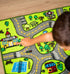 ToyVelt Kids Car Rug Playmat - Large 60” x 32” Road Traffic Carpet for Kids Ages 3–12 - Educational City Play Mat Made of Soft Polyester with Skid...