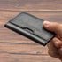 Leather Minimalist Wallet for Men, Credit Card Holder?Thin Bifold Wallet, Front Pocket Wallet, Small Card Case, Slim Wallet,Father's Day Gift (BLA...