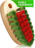 Veggie Brush - Fruit and Vegetable Produce Brush and Potato Scrubber. Vegetable Scrubber Brush for Food with Beechwood Handle. Mushroom, Potato Sc...