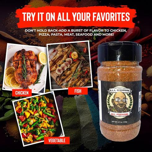 A Little Love Seasoning's, Healthy Herbs and Spices Blend, Vegan Seasoning Essentials for Cooking, Gluten Free, No Sugar, and No GMO, (All-Purpose...