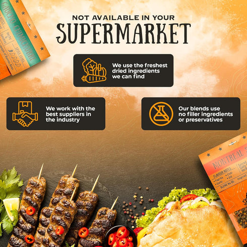 Spice Cartel's Asian Street Food Collection of Artisanal Herb & Spice Blends from Across Asia. Hand Made Grilling Gifts For Dad From The UK. 4 * 3...