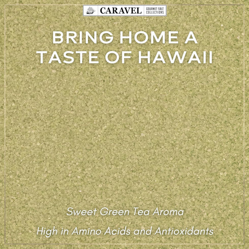 Hawaiian Bamboo Jade Sea Salt - Natural Hawaii Salt Infused With Bamboo Leaf Extract - Beautiful Jade Green Solar-Evavporated Pacific Sea Salt - 4...