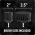 Dirt Devil 2-Piece Hard Bristle Scrubber Cleaning Brush Set, 2" & 3.5" Brushes Included, for Use On Brick, Grout, Cast Iron & More, Heavy Duty Cle...