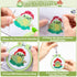 WATINC 9Pcs Mushroom Frog Embroidery Kit - DIY Keychain with Mushroom Frog Needlepoint Starter Kits for kids, Stamped Cross Stitch Craft Supplies ...