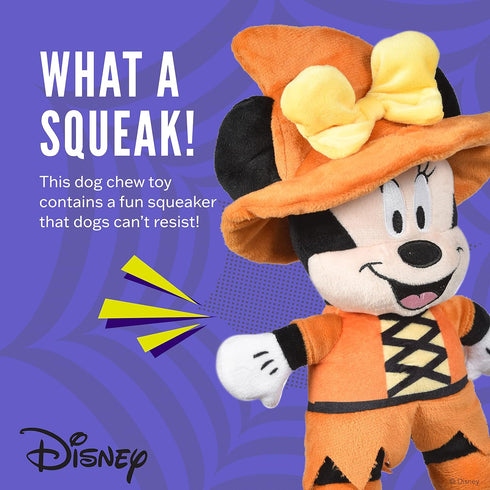 Disney for Pets 9" Halloween Plush Minnie Mouse Toy for Dogs | Minnie Mouse Plush Dog Toy | Disney Toys for All Dogs, Official Dog Toy Product of ...