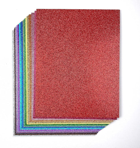 Nonshed Glitter Cardstock Paper, 48 Sheets 24 Colors, Premium Glitter Paper for Crafts, DIY Projects, Card Making, 200GSM...