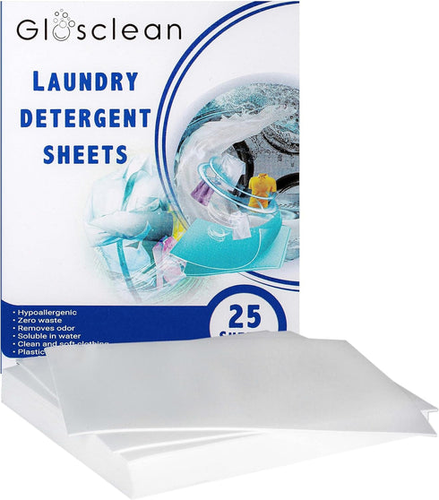 Laundry Detergent Sheets - 50 Strips (25 Sheets) | Earth Friendly Fresh Scent Plastic Free Travel Laundry Soap...