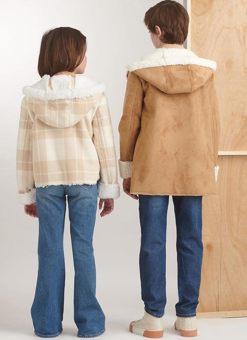 Simplicity Girls' and Boys' Hooded Jacket Sewing Pattern Kit, Design Code S9832, Sizes 7-8-10-12-14, Multicolor...