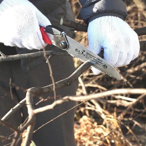 KAKURI Japanese Pruning Saw Folding for Branch & Bamboo Cutting 5-1/8", Foldable Pocket Hand Saw for Wood, Branch, Bamboo, Razor Sharp Japanese St...