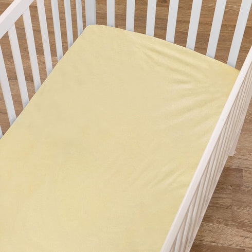 American Baby Company Heavenly Soft Chenille Fitted Mini Crib Sheet 24" x 38", Warm and Cozy Chenille Portable Sheet, Maize, for Boys and Girls, F...