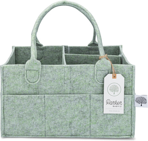 Parker Baby Diaper Caddy and Nursery Storage Bin | Removable Nursery Organizer Insert, Neutral Design, Multi-Purpose Baby Essentials | Car Organiz...