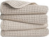 POLYTE Microfiber Lint Free Hand Towel, 16 x 30 in, 4 Pack (Beige, Waffle Weave)...