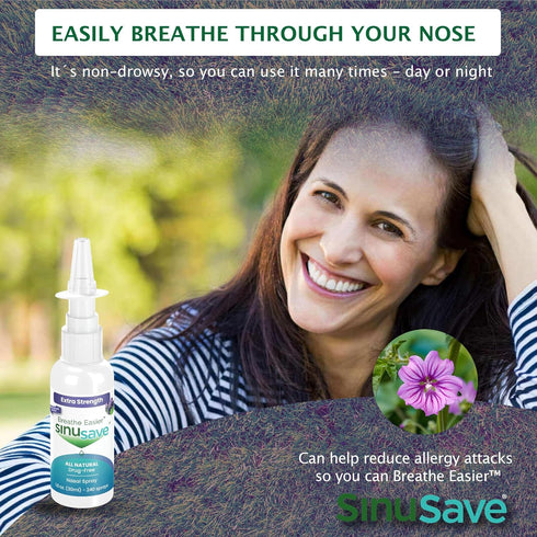 Extra Strength/All-Natural, Drug-Free, Nasal Wash & Allergy Spray/Sinus Spray for Fast Relief from Nasal Congestion - 1 oz...