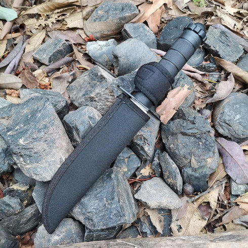 DOOM BLADE 11.1 inches Fixed blade Knife with Nylon Sheath, Survival Knife,Bowie Knives,Hunting tactical knife,Multifunction,For Outdoor, Hunting,...