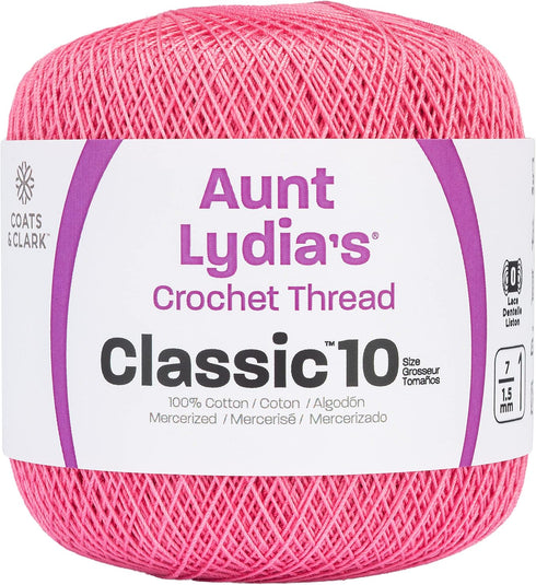 Red Heart Classic Crochet Thread, French Rose, 1050 Foot...