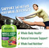 NATURELO Whole Food Multivitamin + Immune Blend with Elderberry & Mushrooms - Complete Multivitamin with Extra Immune Support - C, D3, Zinc, Elder...
