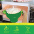 Microwave Popcorn Popper with Lids - Silicone - No Oil or Butter Required - Collapsible Bowls - BPA-Free - Movie Night Supplies - Green...