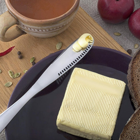 Butter Knife Spreader Stainless Steel – Butter Spreader Knife, Kitchen Gadgets and Tools, Easy Spread Butter Knife for Cold Butter, Japanese Butte...