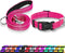 Reflective Dog Collar with Safety Locking Buckle, Adjustable Soft Breathable Nylon Collars for Small, Medium and Large Dogs(Collar+Leash XS Width ...