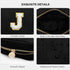 HBselect Graduation Gifts for Her Small Makeup Bag Personalized Initial Letter Mini Makeup Bags Nylon Chenille Letter Patch Cosmetic Bag Cute Wate...