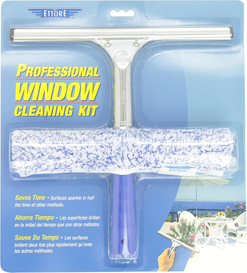 Ettore 04991 Products 2-Step Squeegee Scrubber Combo Blue 12 In...