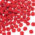 OIIKI 100PCS Cinnabar Carved Rose Beads, 8mm Red Rose Charm for Jewelry Making, Flower Carving Loose Beads...