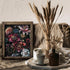 Posterizer 1 pcs-chic lush flowers with dark background-Floral & Botanical Art-Abstract & Modern Art-Decor for Home & Office- UNFRAMED Wall Art...