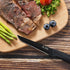 Steak Knives, Steak Knives Set of 6, High-Carbon Stainless Steel Serrated Steak Knives Dishwasher Safe, Elegant Black...