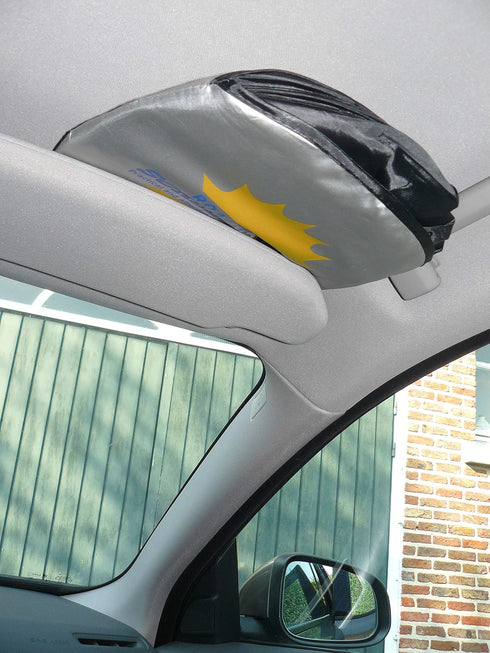 Windshield Sun Shade - Jumbo XL (70 x 35 inches) Car Window Shade - Easy to Use Folding Shade Nylon UV Protector - Keeps Car Cool - Pop-Up Style -...