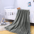 NTBAY Flannel Fuzzy Toddler Blanket, Fluffy Warm and Lightweight Reversible Stripes Design Baby Plush Blanket, 30x40 Inches, Grey...