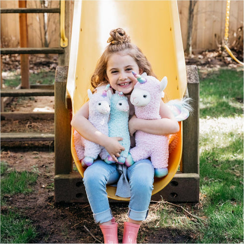 GUND Cotton Candy Llamacorn Plush Toy, Unicorn Stuffed Animal for Ages 1 and Up, Blue/Rainbow, 11”...