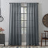 Clean Window Basketweave Anti-Dust Allergy/Pet Friendly Sheer Curtain Panel, 50" W x 96" L, Vintage Blue...