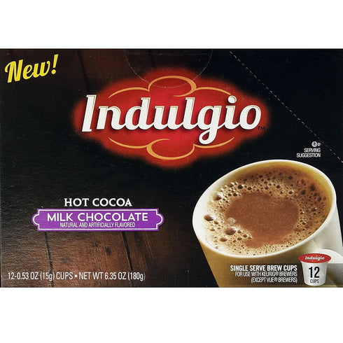 Trilliant Fg013073 Indulgio Milk Chocolate Hot Cocoa Single Serve Brew Cup...