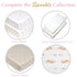 American Baby Company Printed 100% Cotton Knit Fitted Contoured Changing Table Pad Cover - Compatible with Mika Micky Bassinet, Sparkle Gold/Pink ...