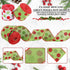 Yinder 2 Rolls 20 Yards Christmas Ribbon Red and Green Glitter Ribbon 2.5 Inch Christmas Tree Decorative DIY Ribbon for Wreaths Present Box Wrappi...