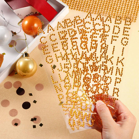 Blulu Rhinestone Letter Stickers for Graduation Cap Grad Cap Decorations Diamond Glitter Alphabet Number Stickers Stick on Small for Scrapbooking ...