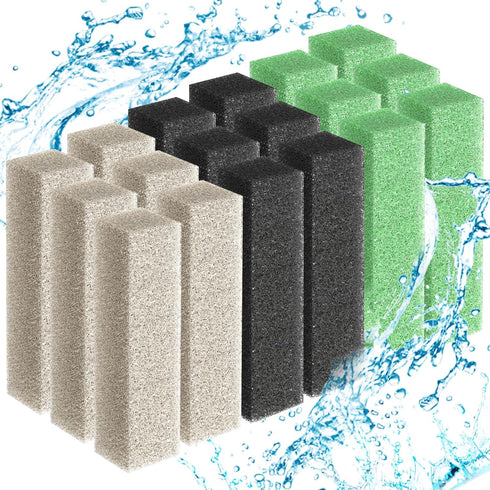 18 Count Ammonia Reducer Filter Pads for Aqueon Fish Tank Filter Pads for Aquarium Replacement Filter Cartridges (Small)...