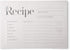 Rustic Vintage Floral Recipe Cards from Dashleigh, 48 Cards, 4x6 inches, Beige-Grey, Water-Resistant and Double-Sided...