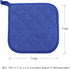 Cotton Pot Holders Cotton Made Machine Washable Heat Resistant Everyday Kitchen Basic Terry Pot Holder, Hot Pads, Trivet for Cooking and Baking Se...