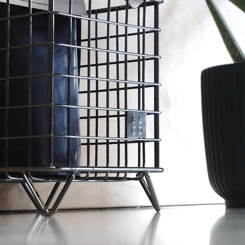 Barista & Co Coffee Pod Cage - Stainless Steel Large Capacity 80+ Coffee Capsule Holder - Copper with Stamp Logo Coffee Pod Storage Compatible wit...
