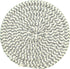 Stylish Braided Corded Coaster, Set of 4 (4" Round, Gray)...