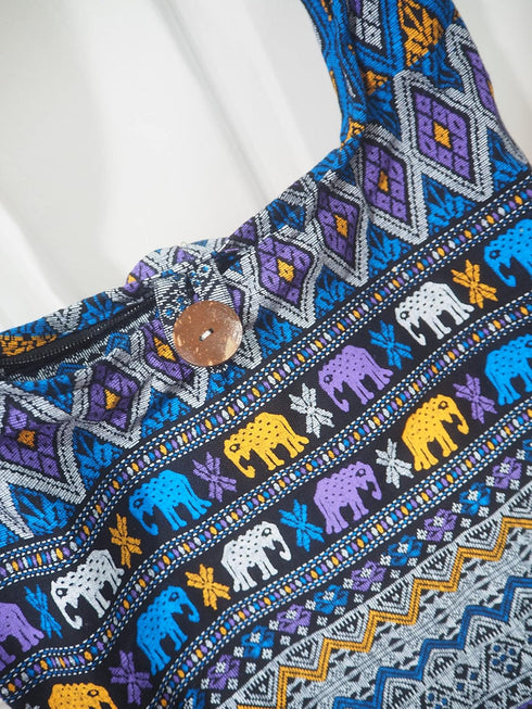 Hippie Boho Crossbody SLING Shoulder Bag Bohemian Gypsy Medium Size Design printed for Men or Women...