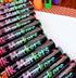 18 Classic Neon Chalk Markers Double Pack of Both Fine and Reversible Medium Tip Liquid Chalk Pens Wet Erasable - Menu Boards, Glass, Windows, Whi...